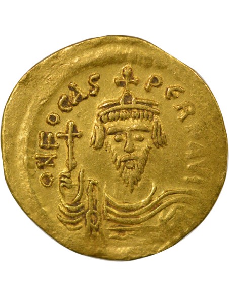 Empire Byzantin Phocas Classe IIIa 1 solidus Or 603-607 Constantinople