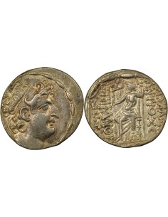 Grèce (Royaume Seleucide) Antiochos VIII Zeus Nicéphore 1 tétradrachme Argent 109-96 Av JC Antioche