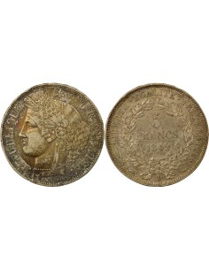 Cérès - 5 Francs Argent 1849 A Paris 5 francs Argent 1849 A Paris