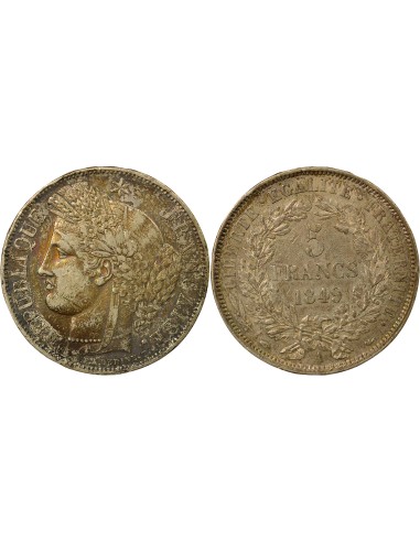 Cérès - 5 Francs Argent 1849 A Paris 5 francs Argent 1849 A Paris