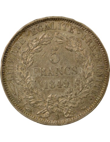 Cérès - 5 Francs Argent 1849 A Paris 5 francs Argent 1849 A Paris
