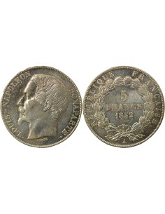 Napoléon III Louis Napoléon Bonaparte - 5 Francs Argent - 1852 A Paris 5 francs Argent 1852 A - Paris