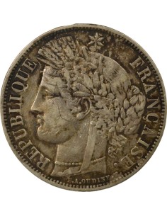 Cérès - 5 Francs Argent 1849 BB Strasbourg 5 francs Argent 1849 BB Strasbourg 2
