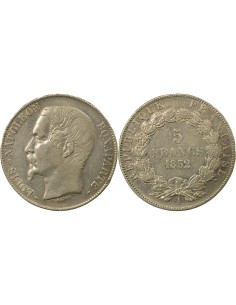 Napoléon III Louis Napoléon Bonaparte - 5 Francs Argent - 1852 A Paris 5 francs Argent 1852 A - Paris