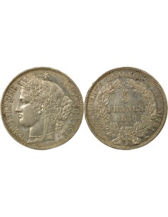 Cérès - 5 Francs Argent 1850 A Paris 5 francs Argent 1850 A Paris