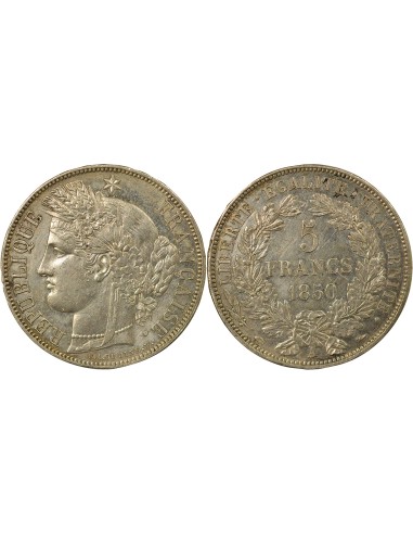 Cérès - 5 Francs Argent 1850 A Paris 5 francs Argent 1850 A Paris