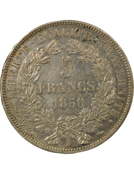 Cérès - 5 Francs Argent 1850 A Paris 5 francs Argent 1850 A Paris