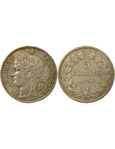 Céres - Demeter Cérès - 5 Francs Argent