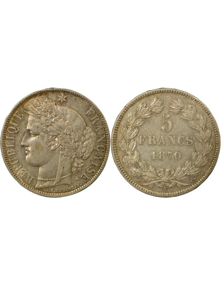 Céres - Demeter Cérès - 5 Francs Argent