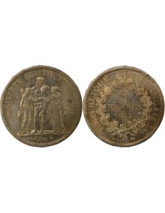 Hercule - 5 Francs Argent - 1872 A Paris 5 francs Argent 1872 A - Paris