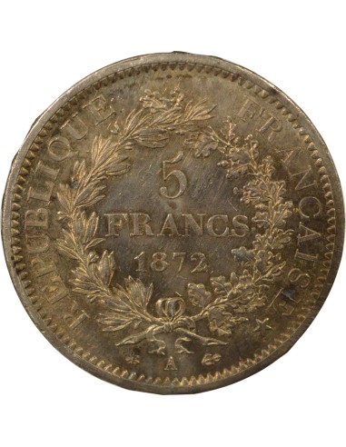 Hercule - 5 Francs Argent - 1872 A Paris 5 francs Argent 1872 A - Paris