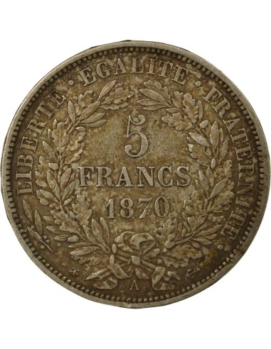 Céres - Demeter Cérès - 5 Francs Argent