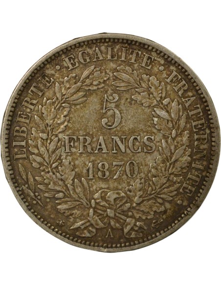 Céres - Demeter Cérès - 5 Francs Argent