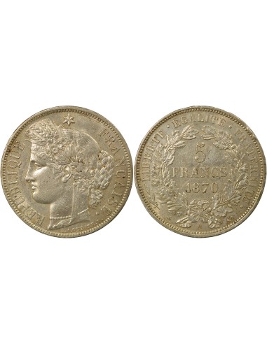 Céres - Demeter Cérès - 5 Francs Argent