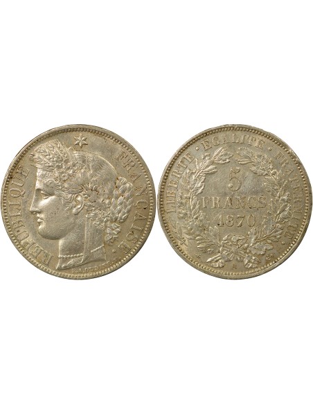 Céres - Demeter Cérès - 5 Francs Argent