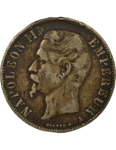 Tête nue - 1855 A Paris 5 francs Argent 1855 A - Paris
