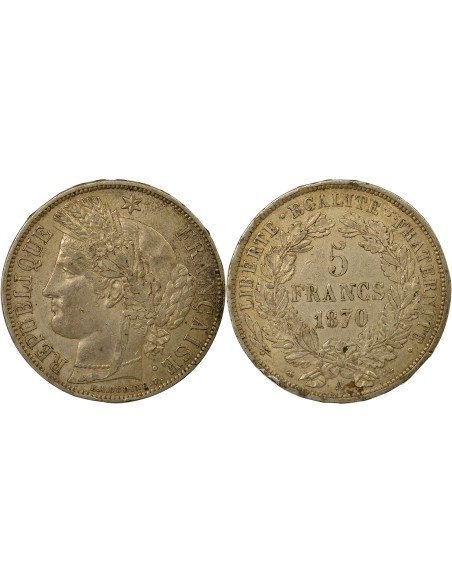 Céres - Demeter Cérès - 5 Francs Argent
