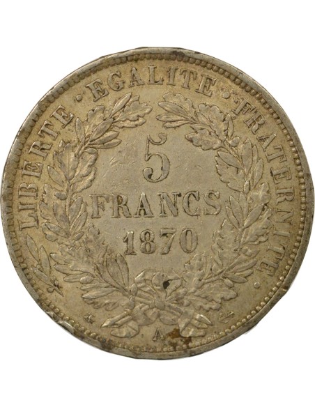 Céres - Demeter Cérès - 5 Francs Argent