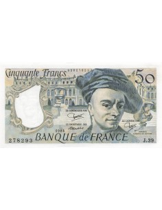 Quentin de la Tour 50 Francs - Quentin de la Tour - 1984 - Série J.39 50 francs 1984