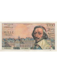 1000 Francs Richelieu - 07-04-1955 - Série Z.136 1000 francs 1955