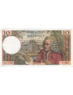 10 Francs Voltaire - 02-12-1971 - Série P.730 10 francs 1971