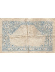 5 Francs Bleu - 10-11-1916 - Série Y.14859 5 francs 1916 2