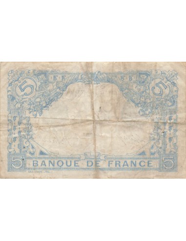 5 Francs Bleu - 10-11-1916 - Série Y.14859 5 francs 1916