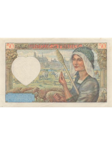 50 Francs Jacques Coeur - 08-01-1942 - Série O.162 50 francs 1942