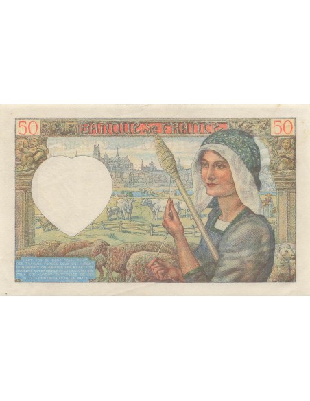 50 Francs Jacques Coeur - 08-01-1942 - Série O.162 50 francs 1942