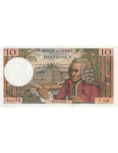 10 Francs Voltaire - 02-12-1971 - Série F.723 10 francs 1971
