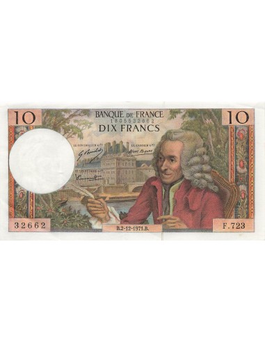 10 Francs Voltaire - 02-12-1971 - Série F.723 10 francs 1971
