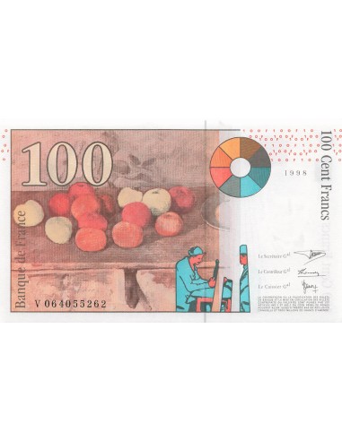 100 Francs Cezanne - 1998 - Série V.064 100 francs 1998
