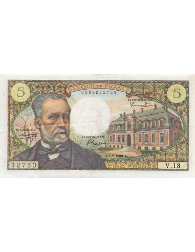 5 Francs Pasteur - 07-07-1966 - Série V.13 5 francs 1966