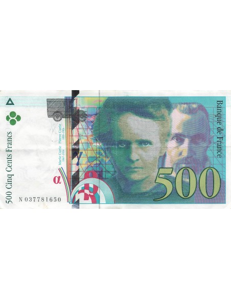 500 Francs Pierre et Marie Curie - 1998 - Série N.037 500 francs 1998