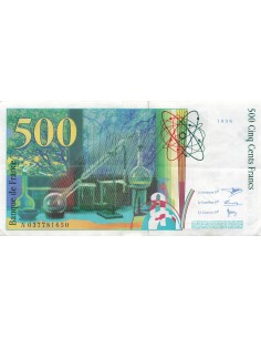 500 Francs Pierre et Marie Curie - 1998 - Série N.037 500 francs 1998 2