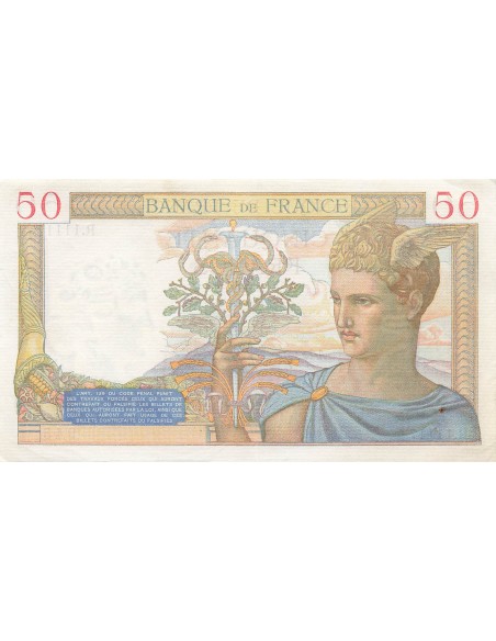 50 Francs Cérès - 28-09-1939 - Série R.11117 50 francs 1938