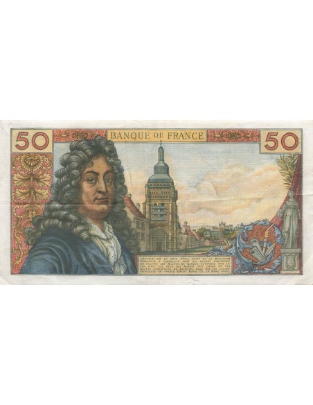 50 Francs Racine - 07-12-1967 - Série E.109 50 francs 1967