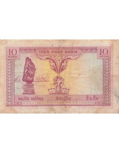 Indo-Chine Fr. 10 Piastres - Vietnam - ND (1953) - P.107 10 piastres 1953