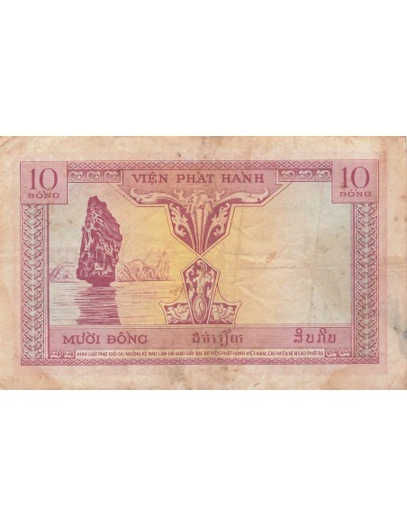 Indo-Chine Fr. 10 Piastres - Vietnam - ND (1953) - P.107 10 piastres 1953