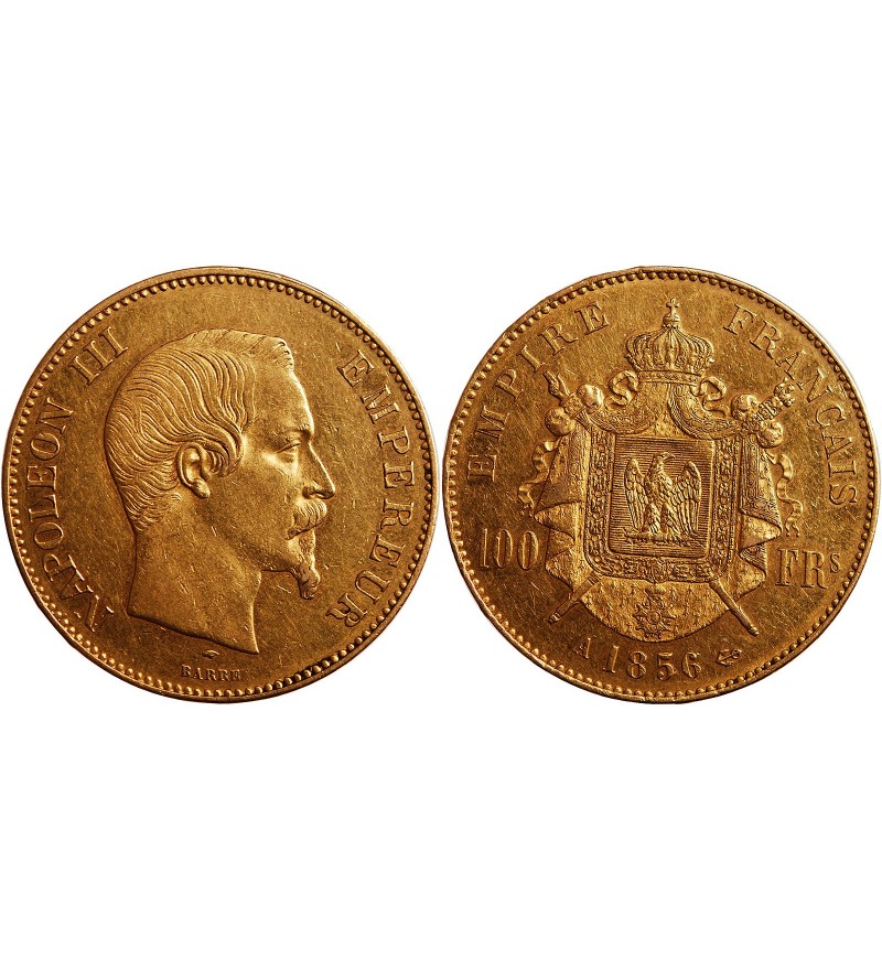 NAPOLEON III﻿ - 100 FRANCS OR 1856 A PARIS﻿