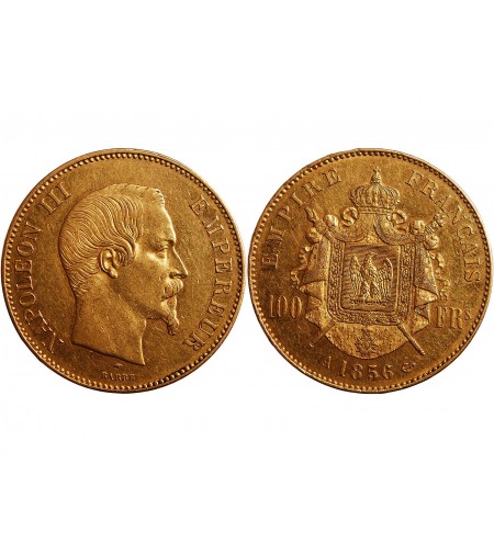 NAPOLEON III﻿ - 100 FRANCS OR 1856 A PARIS﻿
