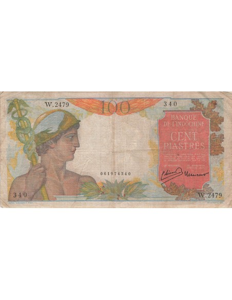 Indo-Chine Fr. 100 Piastres - ND (1947-1954) - P.82 100 piastres 1947