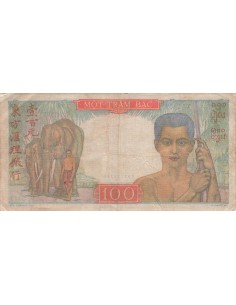 Indo-Chine Fr. 100 Piastres - ND (1947-1954) - P.82 100 piastres 1947 2