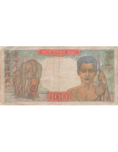 Indo-Chine Fr. 100 Piastres - ND (1947-1954) - P.82 100 piastres 1947