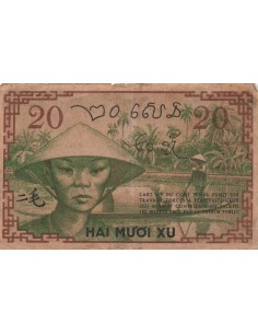 Indo-Chine Fr. 20 Cents - ND (1939) - P.86 20 cents 1939 2