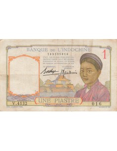 Indo-Chine Fr. 1 Piastre - ND (1936) - P.54 1 piastre 1936