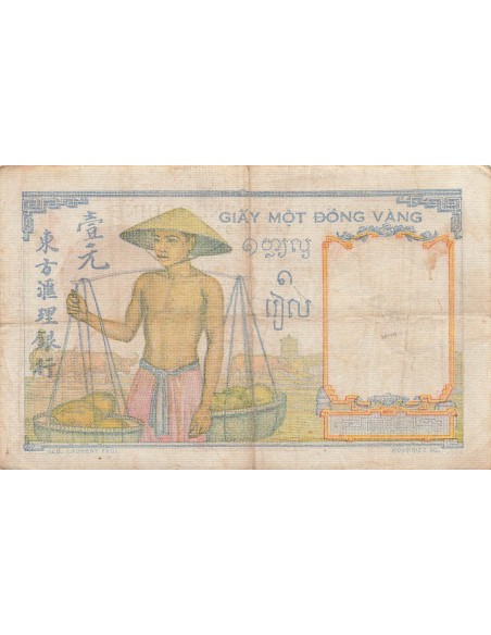 Indo-Chine Fr. 1 Piastre - ND (1936) - P.54 1 piastre 1936