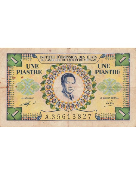 Indo-Chine Fr. 1 Piastre - Vietnam - ND (1953) - P.104 1 piastre 1953