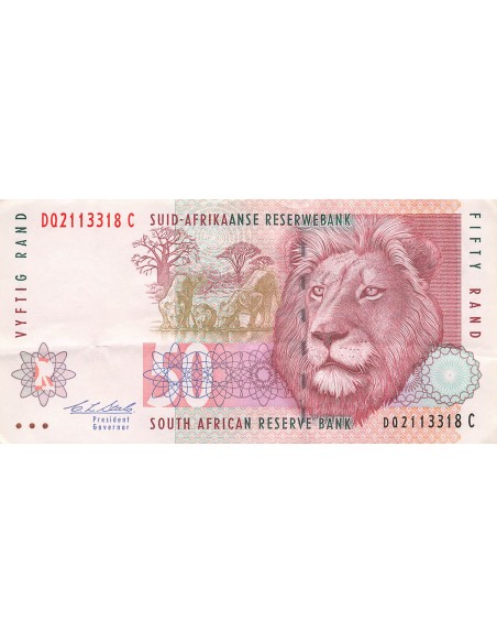 Afrique du Sud 50 Rand - Lion - ND (1992) - P.125 50 rand 1992