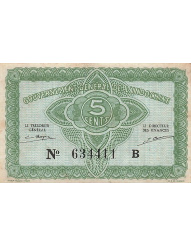 Indo-Chine Fr. 5 Cents - ND (1942) - P.88 5 cents 1942